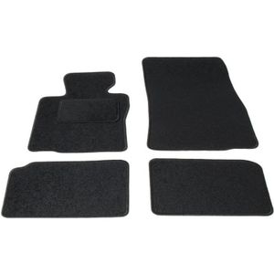 Tapis Sur Mesure MTM Pour Mini Mini F56 - Velour Noir, 100% Polypropylène, Antidérapant