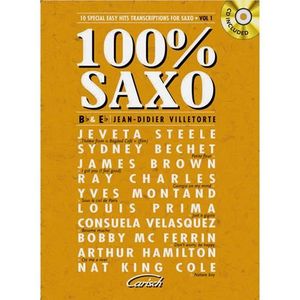 PARTITION 100% Saxo Vol. 1 - 10 Special Easy Hits Transcriptions for Saxo, Recueil + CD pour Saxophone édité par Carisch référencé :