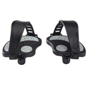 LIOOBO Pédales de vélo universelles en Alliage avec Clip pour Orteils et Sangles pour vélo dappartement LIOOBO Pédales de vélo universelles en Alliage avec Clip pour Orteils et Sangles pour vélo dappartement