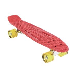 SKATEBOARD - LONGBOARD Skateboard - KARNAGE - Cruiser RETRO Red Yellow - Mixte - 4 roues - Loisir