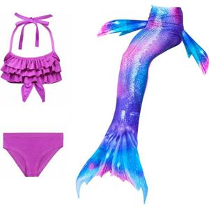 Filles Queue de Sirène Maillot de Bain Été Enfant Bikini Swimsuit Mermaid Cosplay Costume 3 Pièces Ensembles Filles Queue de Sirène Maillot de Bain Été Enfant Bikini Swimsuit Mermaid Cosplay Costume 3 Pièces Ensembles