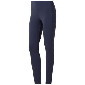 COLLANT DE RUNNING Legging femme - Reebok - OS Lux 2.0 - Bleu marine - Respirant - Running