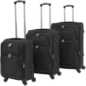 Lot de 3 valises rigides à roulettes Easy Roll Trolley bagage à main voyage blan