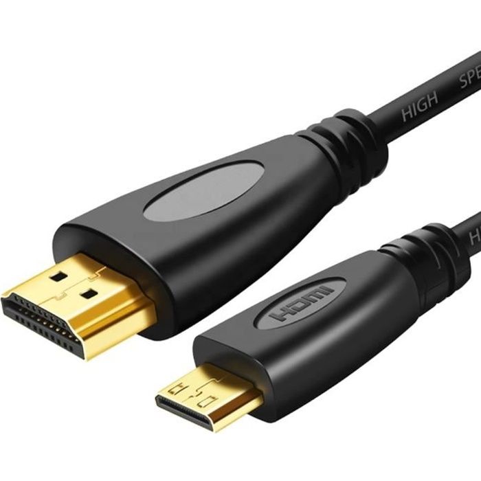 Câble Rallonge Micro HDMI Mâle vers Micro HDMI Femelle 25cm - Audiophonics