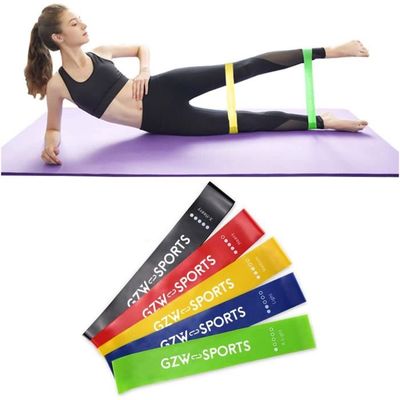 Accessoire Gym Maison Yoga Kit 3 Pièces Bandes De Résistance - Corde Traction + Figure 8 + Élastique - Pour Fitness Maison élastique à Pédales