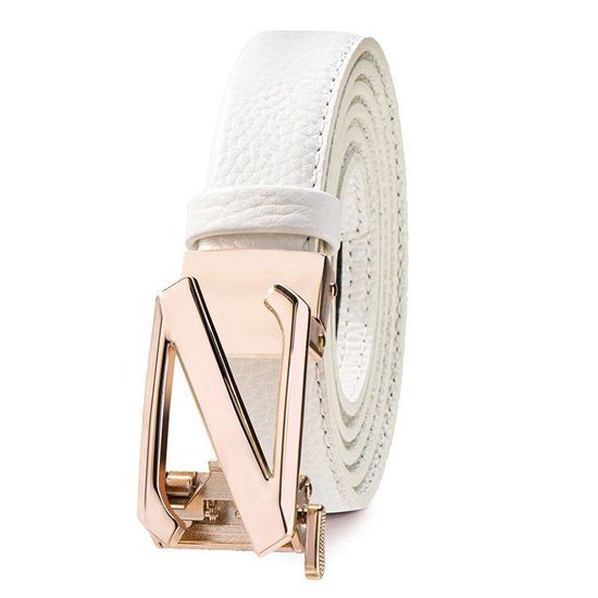 Ceinture En Cuir Marron Italienne - Créateur Sally Gissing, Taille 24-27, Occasion Classique