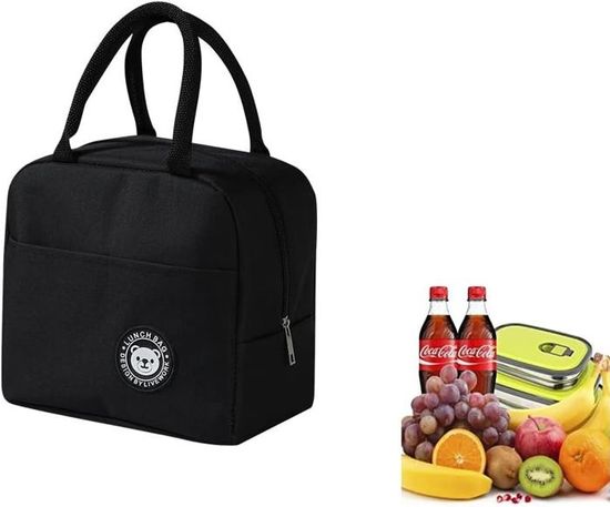 Sac Isotherme Repas Portable – Lunch Bag Étanché Et Isolé Pour Adultes Et Enfants, Idéal École, Bureau Ou Pique-Nique