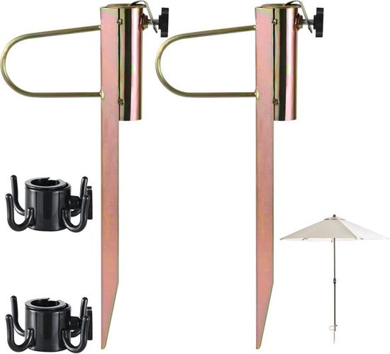 Lot De 2 Supports De Rétroviseur 18 Bras De 400 Mm - Pour Tracteur, Excavatrice, Bus, Camion - Universel Droit Et Gauche