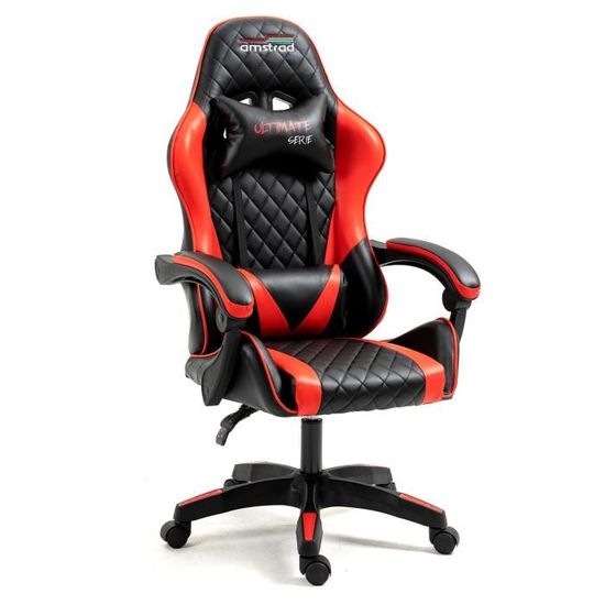 Chaise de bureau fauteuil de gaming THUNDERBOLT rouge