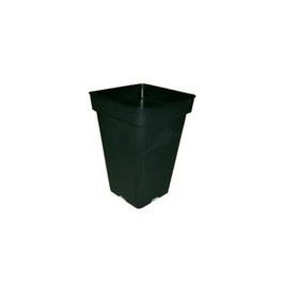 GrowPRO Pot de fleurs carré en plastique Noir 11 l 