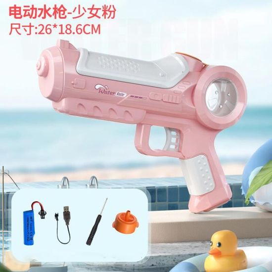 Monstre Orange Mignon Jouant Avec Un Jouet Pistolet à Eau | Vecteur Premium