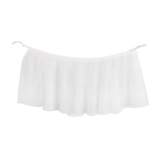 blanc Nappe de couleur unie, 1 pièce, couverture de Table, jupe de Table, décor confortable pour fête d'anniv