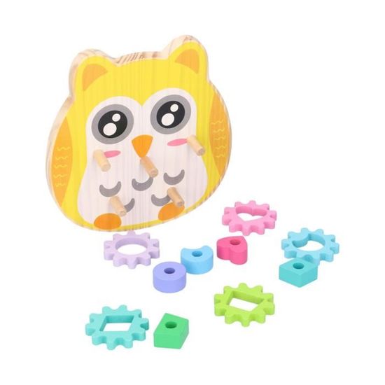 Table D'activités Montessori En Bois Pour Enfant 1-4 Ans - Labyrinthe, Engrenages, Formes, Hauteur Réglable