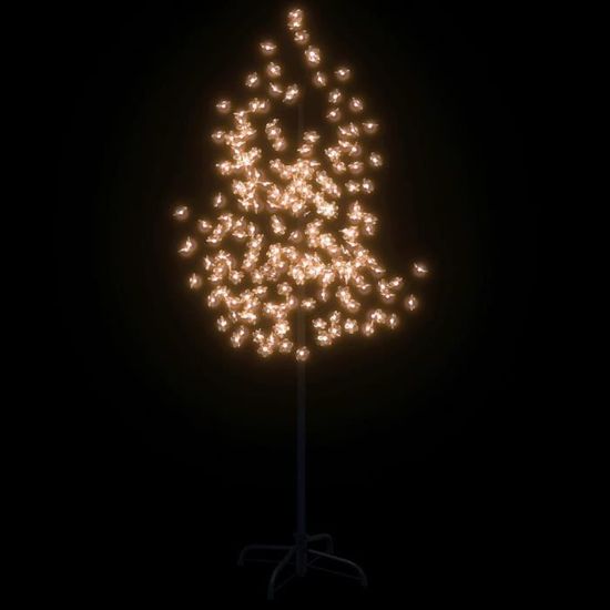 Luminea 200cm Arbre LED Avec Feuilles D'Érable - 576 - IP44 Intérieur/Extérieur LED Blanc Chaud