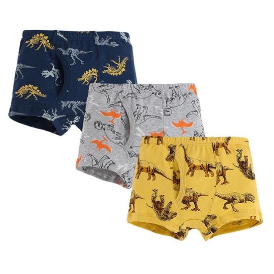 Lot De 5 Boxers Garçon Coton LOREZA - Sous-vêtements Enfant 2 à 13 Ans
