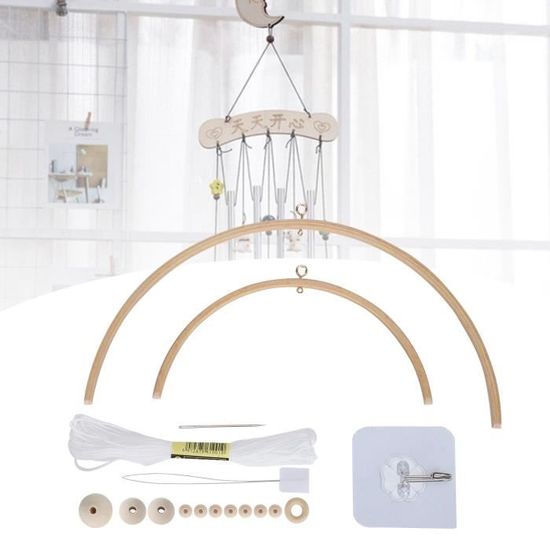 Kit 12 Carillons Éoliens De Noël à Peindre - Bricolage Enfants Avec Accessoires Complets