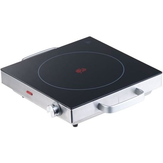 Plaque De Cuisson électrique Double - 2 Zones Indépendantes, 6 Niveaux De Chaleur, Infrarouge - 2500W - Noir