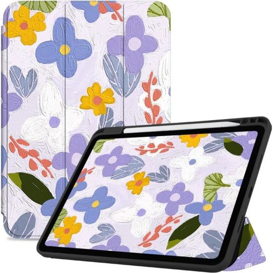 Coque IPad 6ème/5ème Génération 9,7" (2018/2017) - Housse Flip Protection Anti-Choc Avec Support, Motif Kawaii Capybara