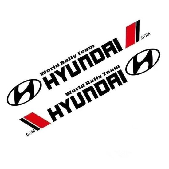 Autocollants Logo Hyundai Diamètre 14 Mm - Lot De 2 Avec Protection Silicone Transparent, Pour Personnalisation Voiture