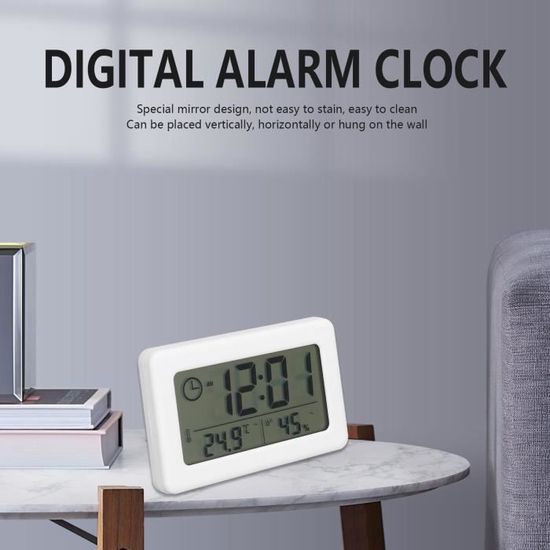 Mini Réveil électronique LED Miroir Pour Chambre à Coucher, Salon