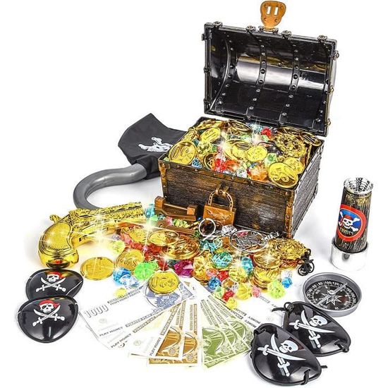 coffre au trésor de pirate avec des pièces d'or. icône pour la conception  et les jeux pour enfants 3782301 Art vectoriel chez Vecteezy