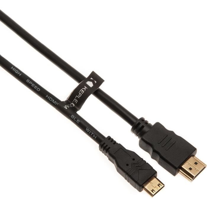 Mini HDMI vers HDMI Câble Cordon Compati Connecter Compatible avec ...