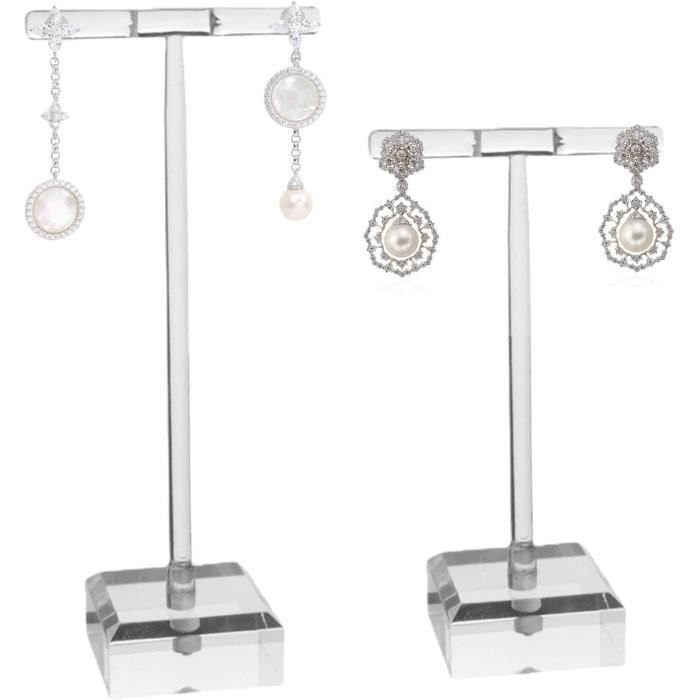 Présentoir Pour Bijoux GHIAKQYT Présentoir à Bijoux En Forme De T Doré - 6 Animaux - Porte-boucles D'oreilles - Avec Présentoir Bijoux Industriel