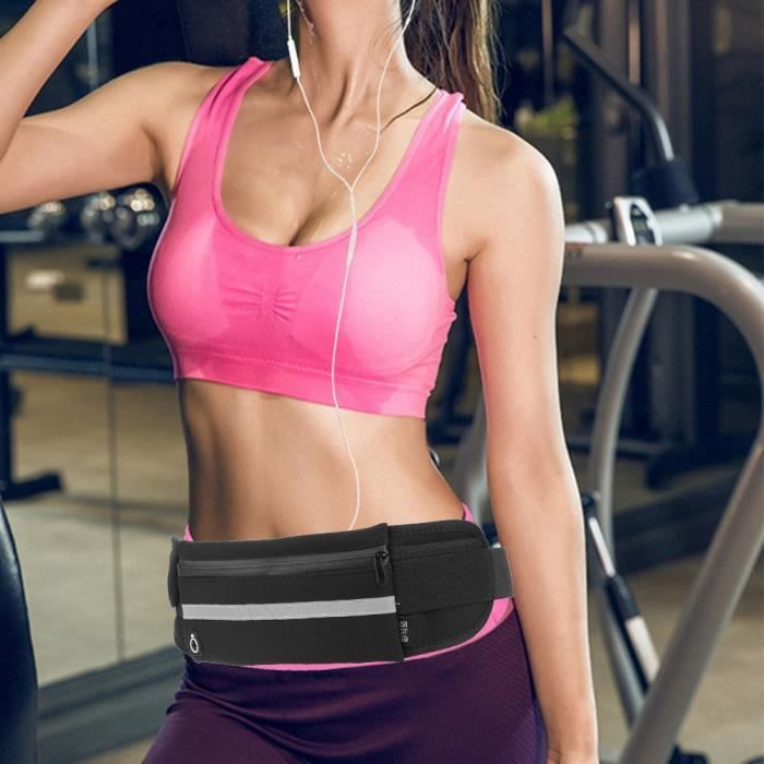FHE Poches Respirantes De Sport Extérieur 6Po Sac De Taille De Course De Téléphone Étanche Hommes Femmes Bande Réfléchissante