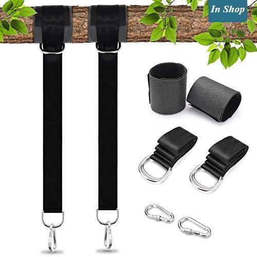 Kit Sangles pour Hamacs Suspendu Ultra Résistant Extérieur, 150cm * 5cm Corde Balançoire Hamac Arbre