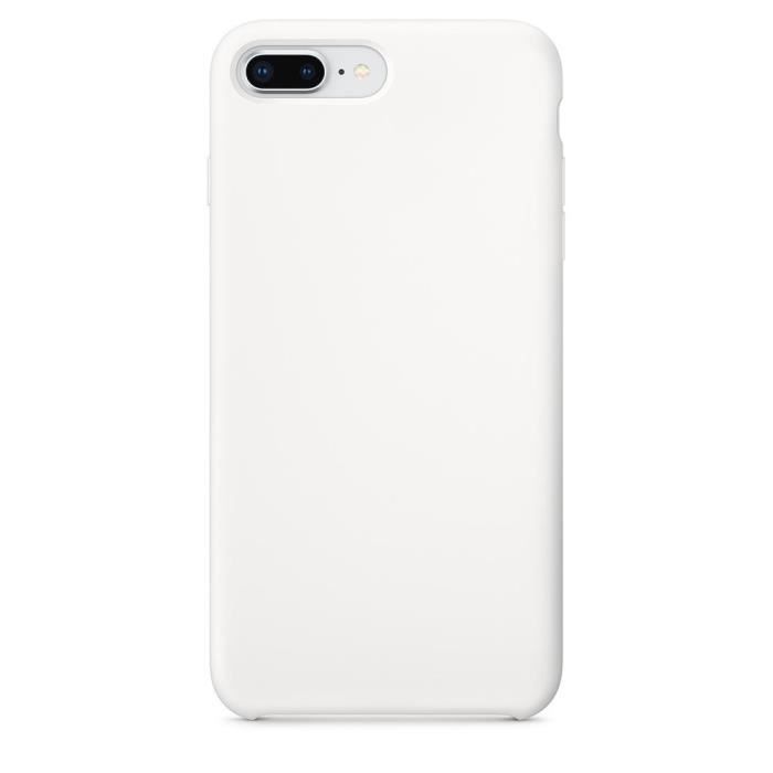 Coque silicone iphone 7 plus / 8 plus - Blanc - Silicone