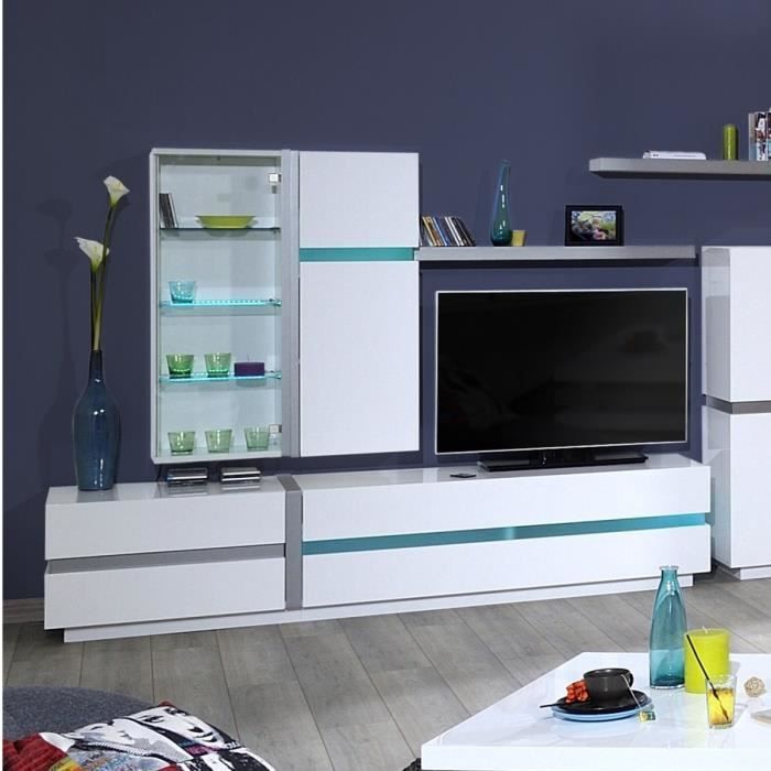 LINEANCE Etagère 43 cm laquée blanc