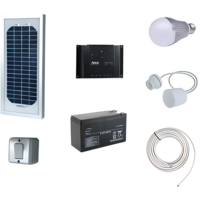 Kit eclairage interieur solaire 5W