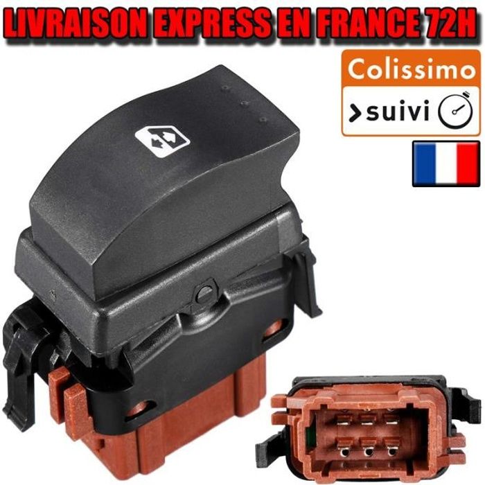 Bouton commande interrupteur lève-vitre avant droit Renault Trafic 2 2000-2014