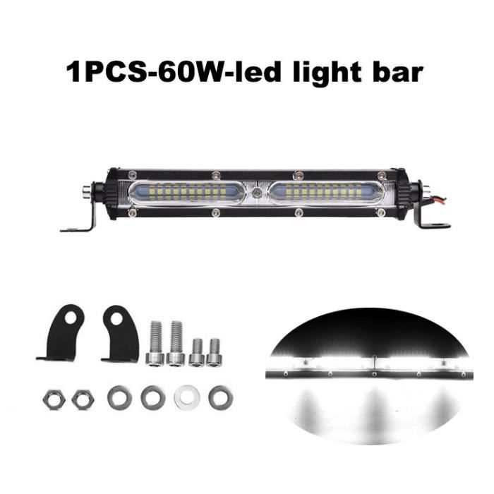NLpearl – barre lumineuse Ultra mince pour camion, tracteur, Jeep, voiture, 4WD, 4x4, SUV, -1pcs 60W led bar
