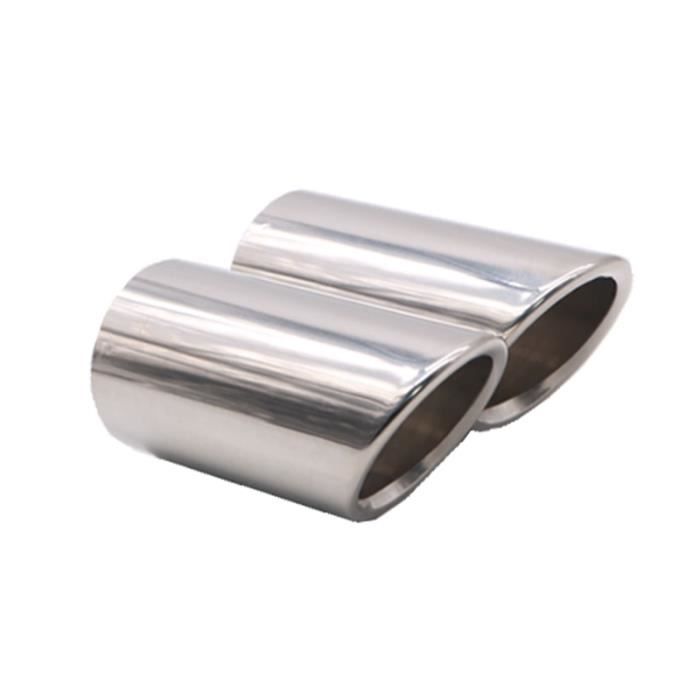 Pièces Auto,Silencieux d'échappement arrière 3 couleurs,1 paire,pour BMW E90 E92 325i 328i 2006 – 2010 F10 F11 F18 - Type Silver