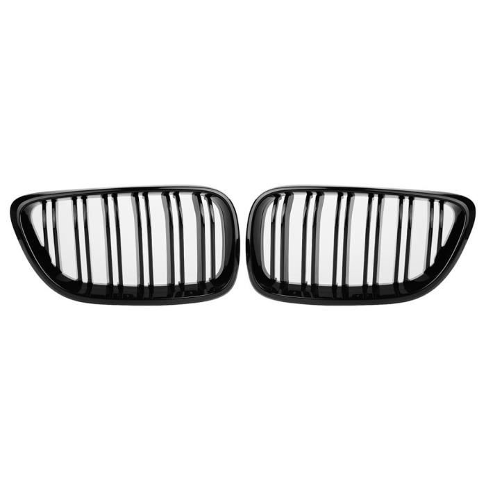 Drfeify Grille de pare-chocs avant pour BMW 1 paire de calandre de pare-chocs avant de Style noir brillant pour BMW série 2 F22 F23