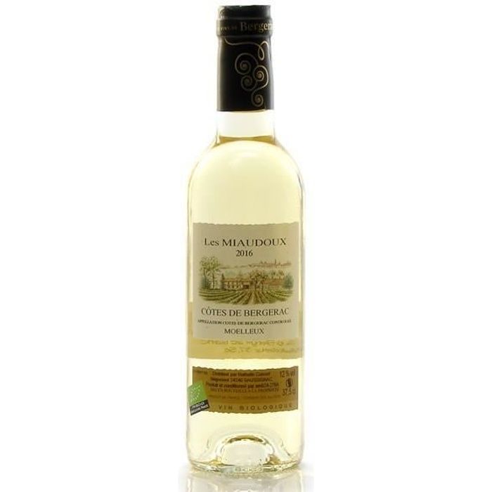 Château Miaudoux AOC Côtes De Bergerac Moelleux Bio 2016 37,5cl