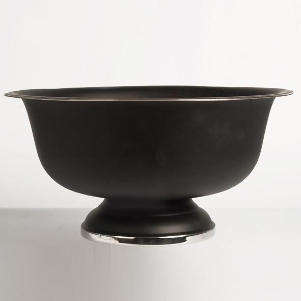 Seau à champagne noir / inox D41xH20cm BLACK-