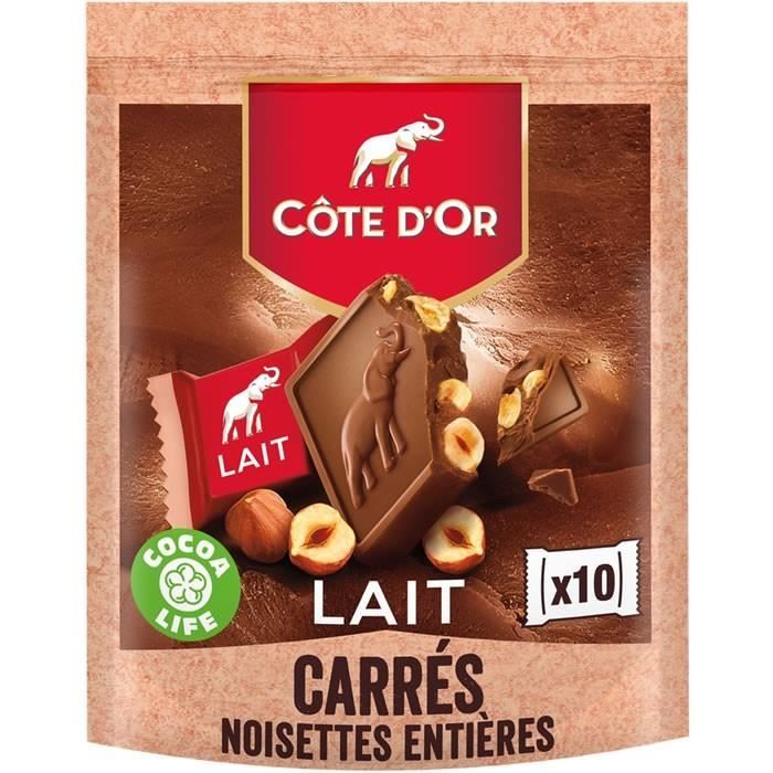 LOT DE 12 - CÔTE D'OR : Chocolat au lait aux noisettes 200 g