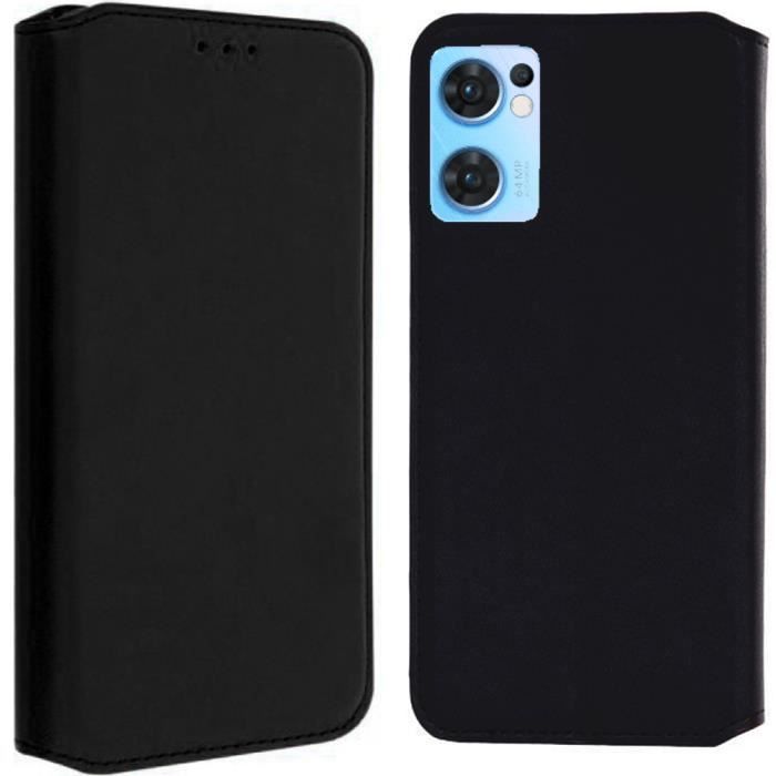 Coque pour Oppo Find X5 Lite, Housse Portefeuille Etui pour Oppo Find X5 Lite – Noir