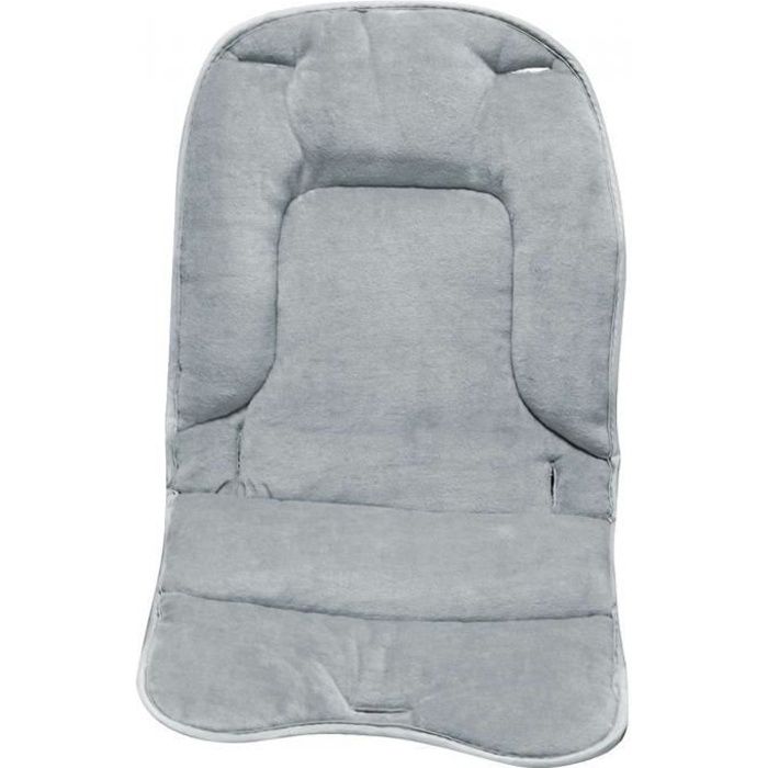 Lot de 2 coussins de confort pour chaise haute bébé enfant gamme Ptit - Gris perle - Monsieur Bébé