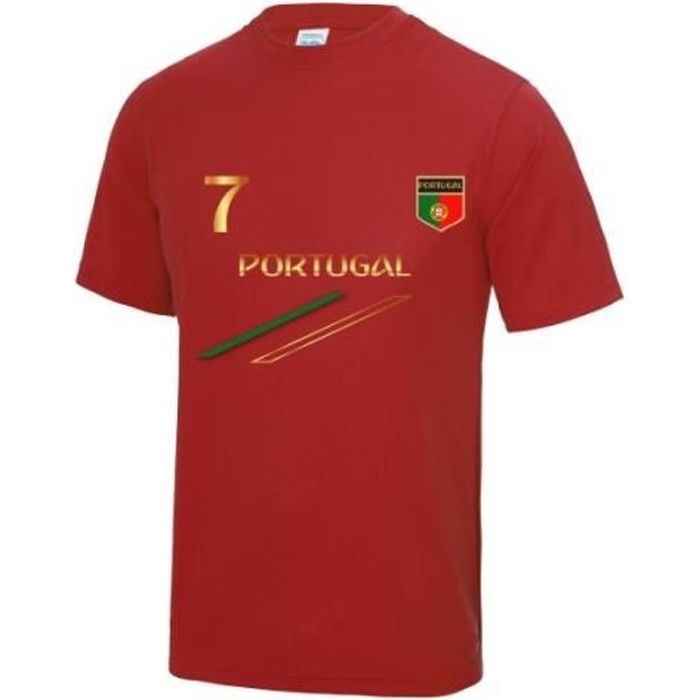 Maillot de Foot du Portugal homme Taille XS à 2 XL (XS - rouge)