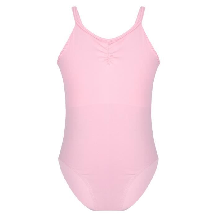 CHICTRY Enfant Fille Justaucorps Danse Classique sans Manches Academique Dancewear 3-14 Ans Rose