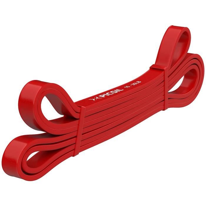 PICSIL Bande élastique en latex naturel, idéal pour le yoga, l'entraînement à domicile (15-35LB)