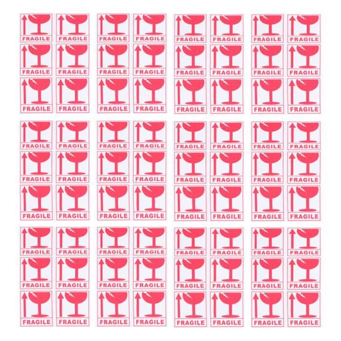 270 Pcs Version Anglaise Autocollants D'avertissement Fragiles Adhésif Signe Arrière LAIT - EAU MICELLAIRE - LINIMENT - LINGETTE