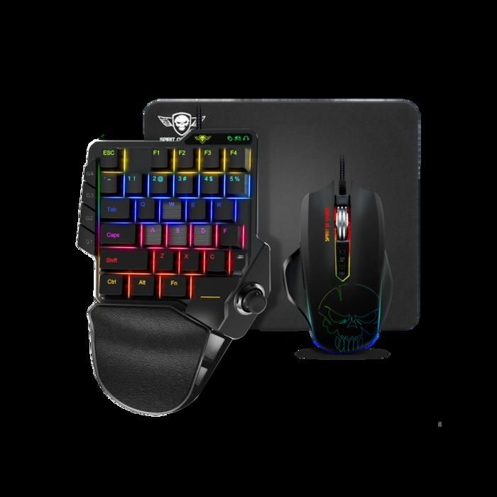 Spirit Of Gamer – Convertisseur Xpert G900 - Pack 3 en 1 RGB Clavier + Souris + Tapis de Souris Pour Consoles PS4, XBOX ONE, SWITCH