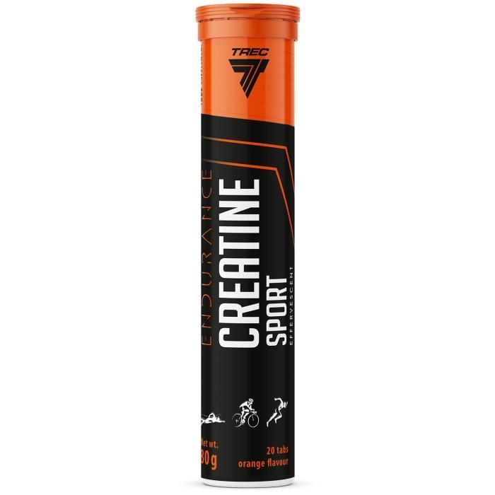 Créatine effervescente 20 comprimés - Orange - Trec Nutrition