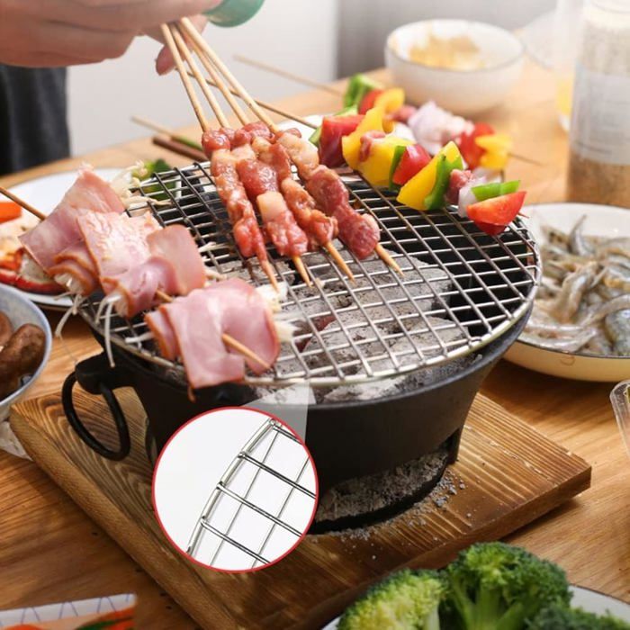 Barbecue Japonais Au Charbon De Bois, Barbecue Portable Avec Grille