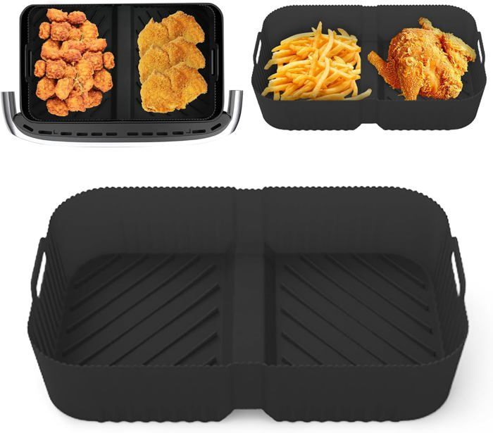 Fodere In Silicone Per Ninja AF500UK (AF500-02) – Pacco Da 2 – Con Bordi Rialzati 1,5cm – Antiaderenti E Riutilizzabili - 6