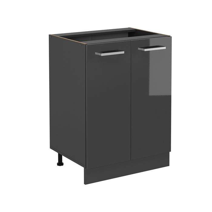 Meuble bas de cuisine R-Line 60cm sans PT Anthracite Haute brillance/Anthracite Vicco 53897 Meuble bas de cuisine R-Line 60cm sans PT Anthracite Haute brillance/Anthracite Vicco 53897